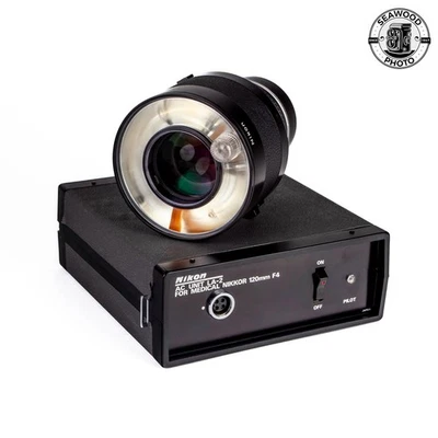 Nikon Medical-Nikkor 120mm f/4 Macro Lens w/ LA-2 Unit GOOD+ - Image 1 of 4