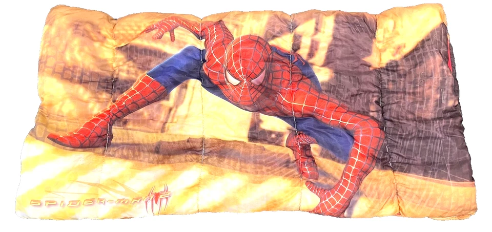 Spider-Man 2 The Movie 2004 Sleeping Bag Marvel 54" x 28" Vintage! - Image 1 of 4