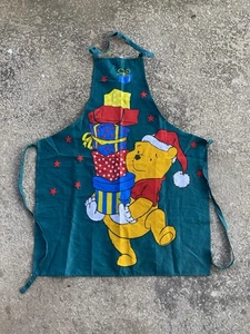 Disney Winnie the Pooh Vintage Y2K Kids Apron Cooking Christmas Theme - Picture 1 of 5