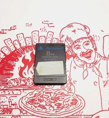 Memory card 8mb PS2 con sticker ufficiale lasciato in bianco scheda SONY - Immagine 1 di 2