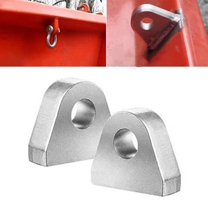 Heavy Duty D Ring Shackle Mounts Designed for Easy Welding to Vehicle Bumpers - Picture 1 of 12
