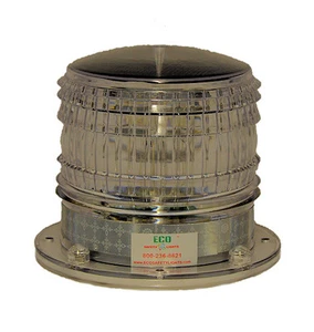 S8LFM 2NM TRANSPARENTE IP67 LED SOLAR INTERMITENTE Muelle Marino Barcaza Seguridad Baliza Luz - Imagen 1 de 3