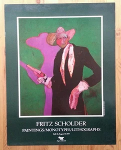 Fritz Scholder Matinee Cowboy HAND SIGNED - Picture 1 of 10