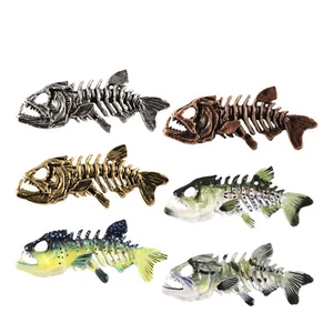 Pin o imán de solapa de pez esqueleto lubina a rayas Creative Pewter Designs, S140 - Imagen 1 de 49