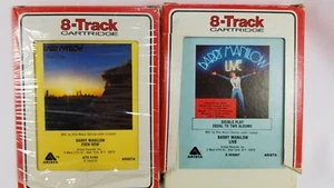 Barry Manilow x2: EVEN NOW & LIVE Double Album 8 Track Cartridge Great Condition - Bild 1 von 5