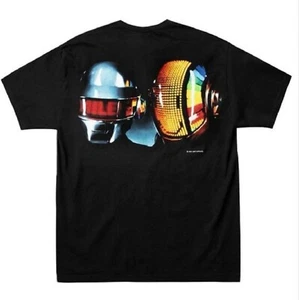 DAFT PUNK GEEKS RULE Silkscreen Back Printing T shirt Size XL Black - Picture 1 of 3