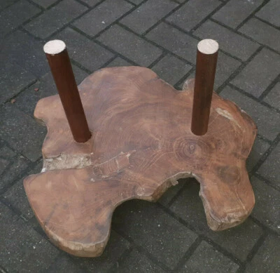 ULURU Holz Didgeridoo Ständer Baumscheibe 2 Pin Australien