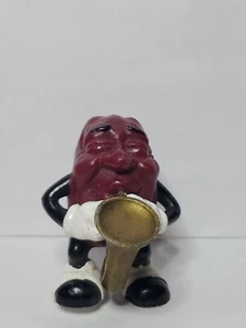 California Raisins 1987 Calrab Saxophone Player PVC Sax Figure Vintage Toy 2.5" - Picture 1 of 5