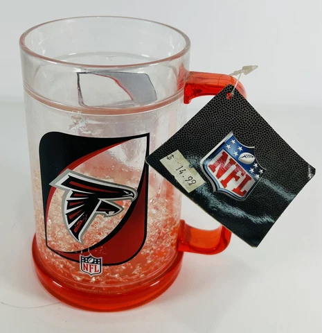 Brand New NFL Atlanta Falcons 16oz Crystal Freezer Mug by Duck House Sports Cover