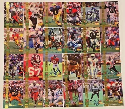 1994 Signature Rookies NFL Top Prospect Authentic Signatures, Complete Your Set - Image 1 of 2