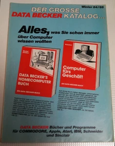 Der Grosse Software Katalog von DATA BECKER - Winter 84/85 - 1984 DIN A4 Vintage - Bild 1 von 4