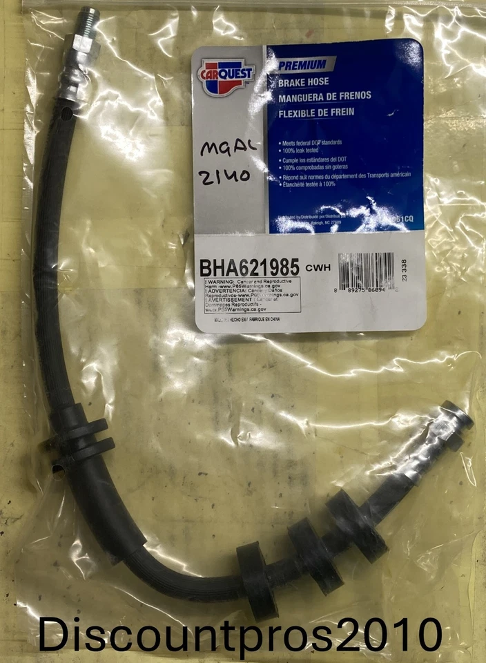Manguera hidráulica de freno delantero Carquest BHA621985 Dodge Dart Chrysler 200 13-17 Foto 1 de 1