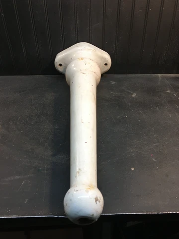 Antique Cast Iron Porcelain Pedestal for Cast Iron Sink 25.5in Cover