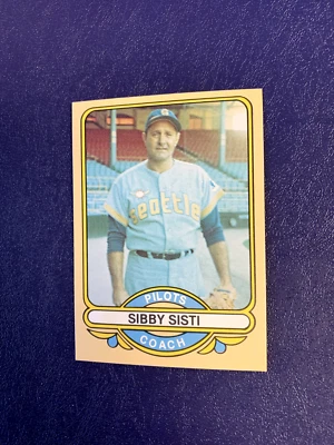 1982 - 1983 Renata Galasso 1969 Seattle Pilots #22 Sibby Sisti - Image 1 of 2
