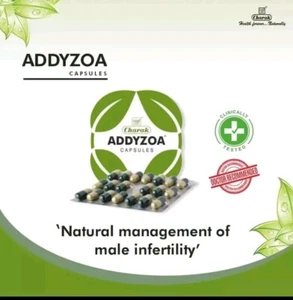 8xCHARAK ADDYZOA Herbal Male Infertility Increase Sperm Count 160 Tab USA Seller - Picture 1 of 3