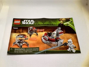 INSTRUCTIONS  ONLY - LEGO Star Wars: Clone Troopers vs. Droidekas (75000) - Picture 1 of 2