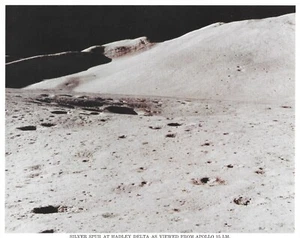 NASA APOLLO 15 Photo Lunar Module View of Mount Hadley Delta 1971 David Scott - Picture 1 of 4