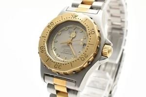 【EXC+5】TAG Heuer 3000 934.208 Gold Watch Women's Gray Dial From JAPAN - Picture 1 of 14