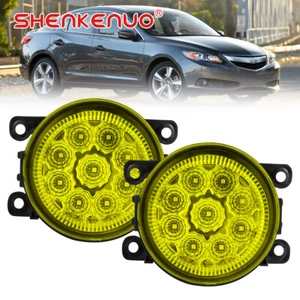 For Acura ILX 2013-2017 LED Front Bumper YELLOW Fog Light Lamp Left&Right - Picture 1 of 13