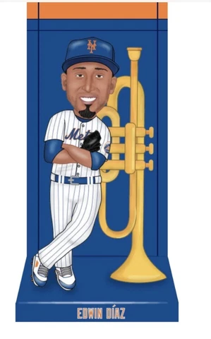 2023 New York Mets Edwin Diaz Timmy Trumpet Narco Bobblehead SGA Citi Citi Field Cover