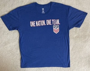 United States Soccer Federation USA Adult Short Sleeve Slogan T-Shirt - Blue XL - Bild 1 von 5