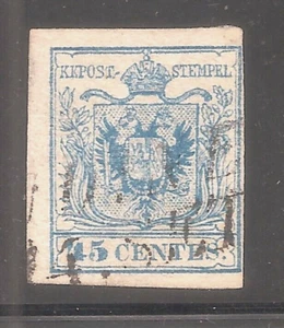 Austria-Lombardía-Venecia Sc# 6 usado Cat Val $58 gtc - Imagen 1 de 1