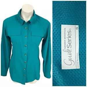 Guide Series Shirt Damen klein grün Oberteil belüftet Angeln Wandern GORP Rolllasche - Bild 1 von 19