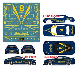 Blue Angel Racing Water Slide Decal White Toner 1-32 - 1-28 RC Model Dicast #548 - Picture 1 of 7