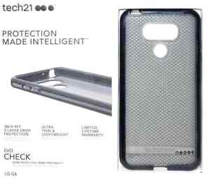 tech21 EVOCHECK 9.9ft Drop Protection Slim Non-Slip Case BLK For LG G6 #523