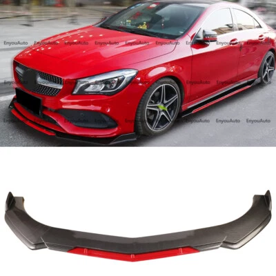 For Mercedes-Benz GLE350 GLE450 Front Bumper Lip Spoiler Splitter Carbon Fiber Foto 1 de 4