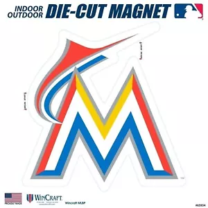 Miami Marlins SD 6" Logo MAGNET Die Cut Vinyl Auto Home Heavy Duty Baseball - Picture 1 of 1