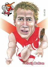 ✺New✺ 2005 SYDNEY SWANS AFL Premiers Card CRAIG BOLTON Weg