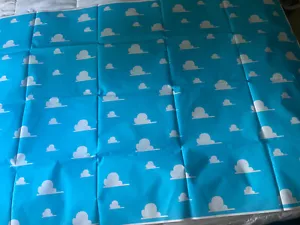 Blue Sky Birthday Backdrop White Clouds Cartoon Party Supplies Photo Background - Picture 1 of 2