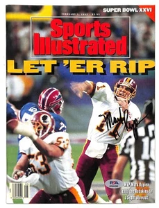Mark Rypien Autographed 1992 Sports Illustrated Newsstand Issue NM PSA/DNA - Picture 1 of 2