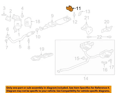 Componentes de escape GM OEM 18-23 Enclave - Suspensión de tubo silenciador 84061362 Foto 1 de 2