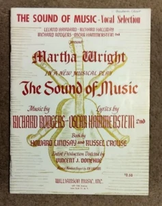 Sound of Music 31pgs Sheet music Rogers & Hammerstein Williamson Music Inc VG D - Picture 1 of 1