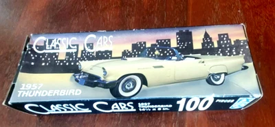 Rompecabezas de coches clásicos 1957 Thunderbird 100 piezas FX Schmid tamaño 14,5 x 5" Foto 1 de 4