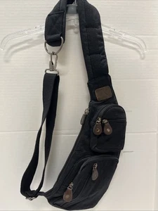 Crossbody Canvas Sling Bag EDC Compact Over Shoulder Chest Front Pack Rucksack - Bild 1 von 12