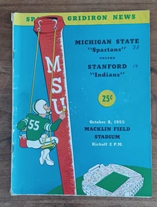 8. Oktober 1955 Michigan State "Spartans" vs Stanford "Indians" Spielprogramm - Bild 1 von 16
