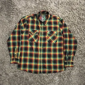 Camisa DIXXON Flannel Co "The Kush' Manga Larga Con Botones Talla 2X Para Hombres - Imagen 1 de 5