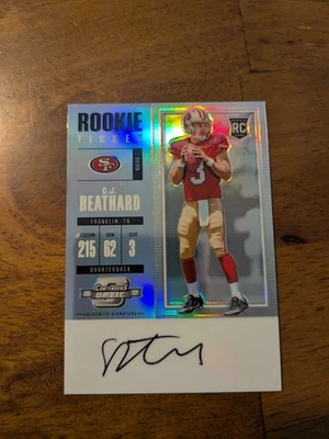 2017 Panini Contenders Optic - Rookie Ticket Autographs #107 C.J. Beathard - Image 1 of 2