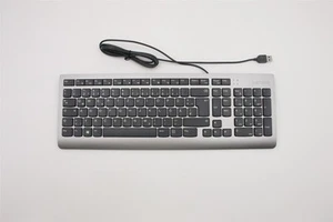 Clavier USB Filaire Lenovo IdeaCentre A540-27ICB Argent Allemand 5D50U84390 - Photo 1/2