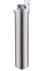 Carcasa de filtro de acero inoxidable Amwater NSF/ANSI 42 para filtro OD de 20” de longitud 4,5” - Imagen 1 de 6