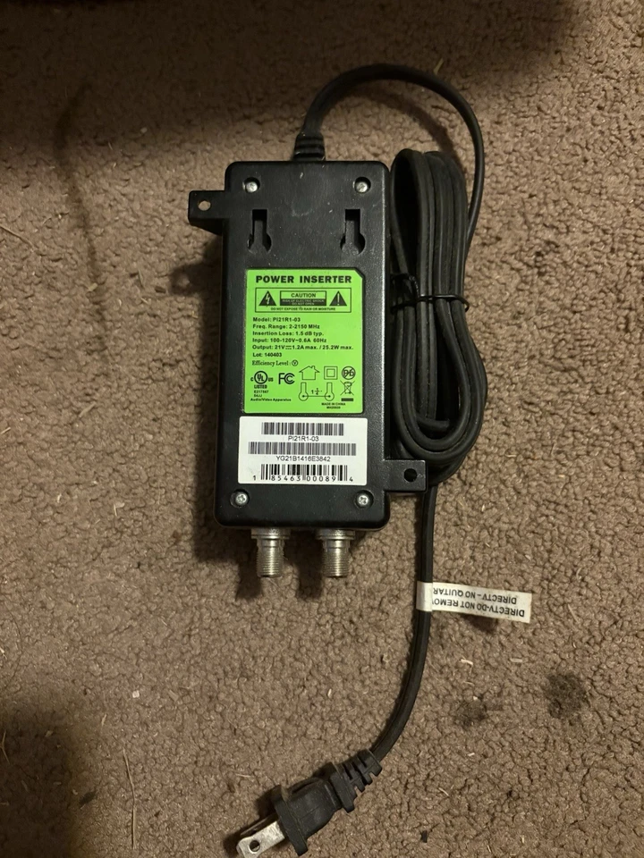 Genuine Directv P121R1-03 SWM ODU Power Inserter 21V 1.2A OEM - Image 1 of 1