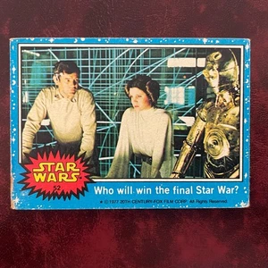 1977 Topps STAR WARS Blue Set WHO WILL WIN THE FINAL STAR WAR? #52* - VG-EX - Imagen 1 de 2