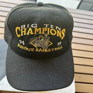 Vintage 90s Purdue Big Ten Champs TOW Wool Blend Snapback NCAA Hat Cap Rare - Bild 1 von 14