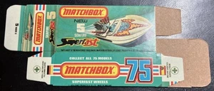 Matchbox #5 Seafire ‘74-‘76 Type J Repro Box  - Picture 1 of 2