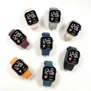 Square LED Electronic Watch Student Electronic Watch New Digital Sports Watch - Picture 1 of 13