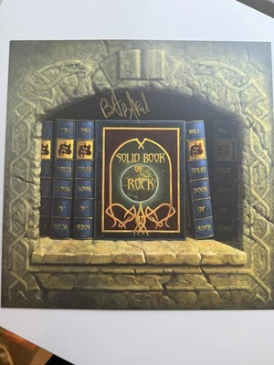 SAXON SOLID BOOK OF ROCK RARE Biff Byford signed print RARE SIGNED PRINT ONLY Foto 1 de 3