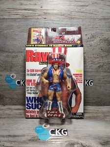 Kurt Angle WWE Jakks RAW Uncovered Wrestling Action Figure Magazine Cover Sealed - Picture 1 of 10